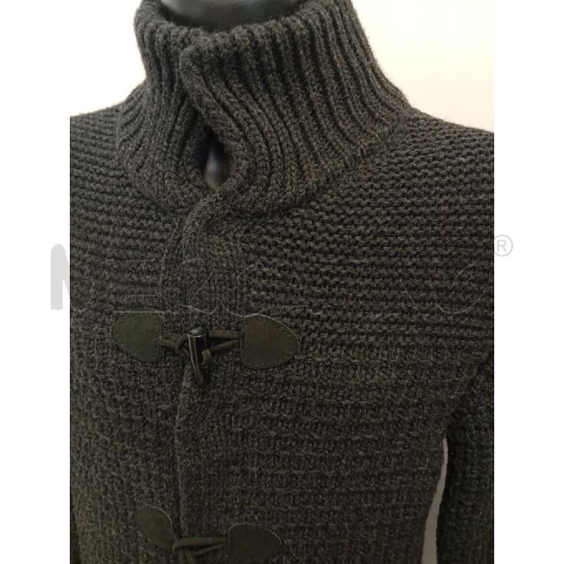 CARDIGAN UBVNECK GRIGIO ALAMARI MISTO LANA ALPACA | Mercatino dell'Usato Verona fiera 2