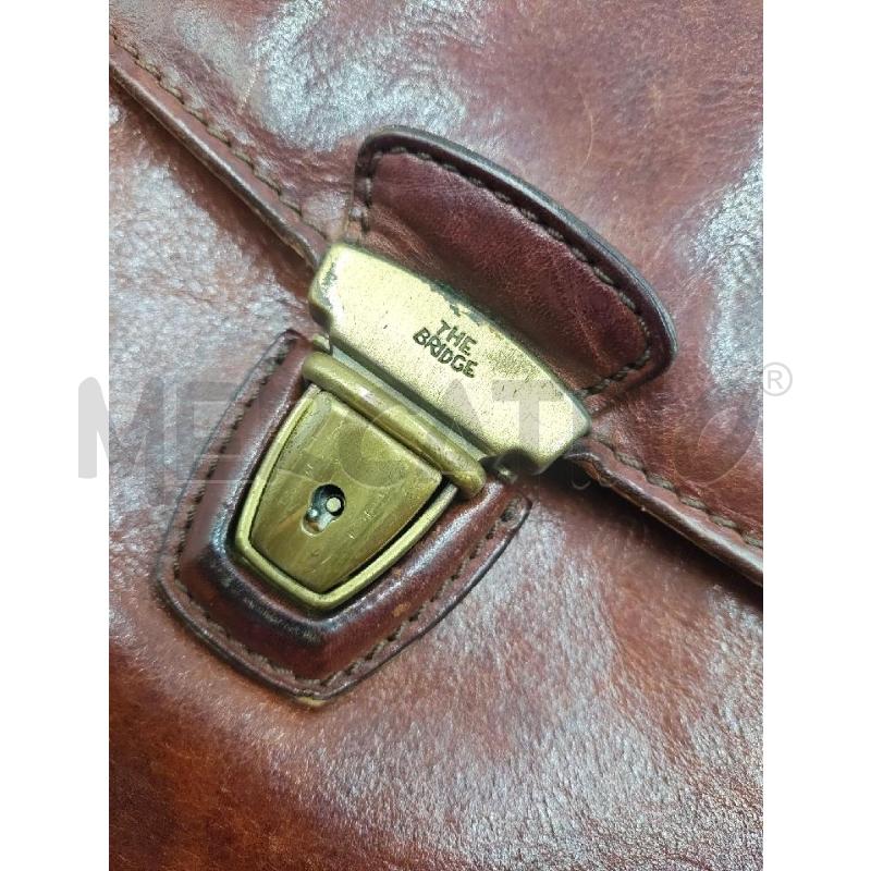 CARTELLA DA LAVORO THE BRIDGE PELLE MARRONE  | Mercatino dell'Usato Verona fiera 3