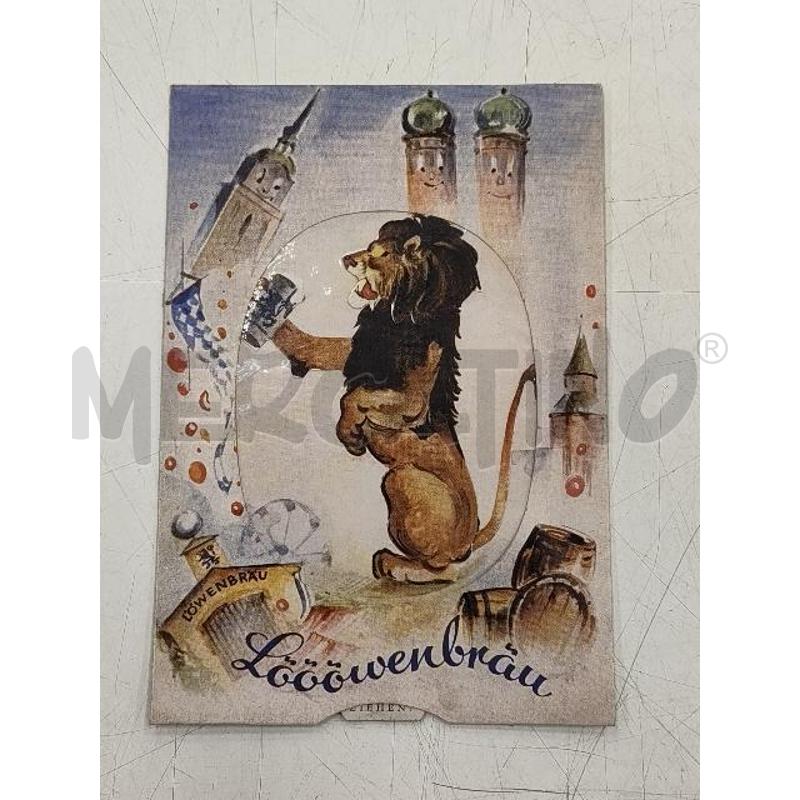 CARTOLINA LOOOWENBRAU LEONE CHE BEVE | Mercatino dell'Usato Verona fiera 1