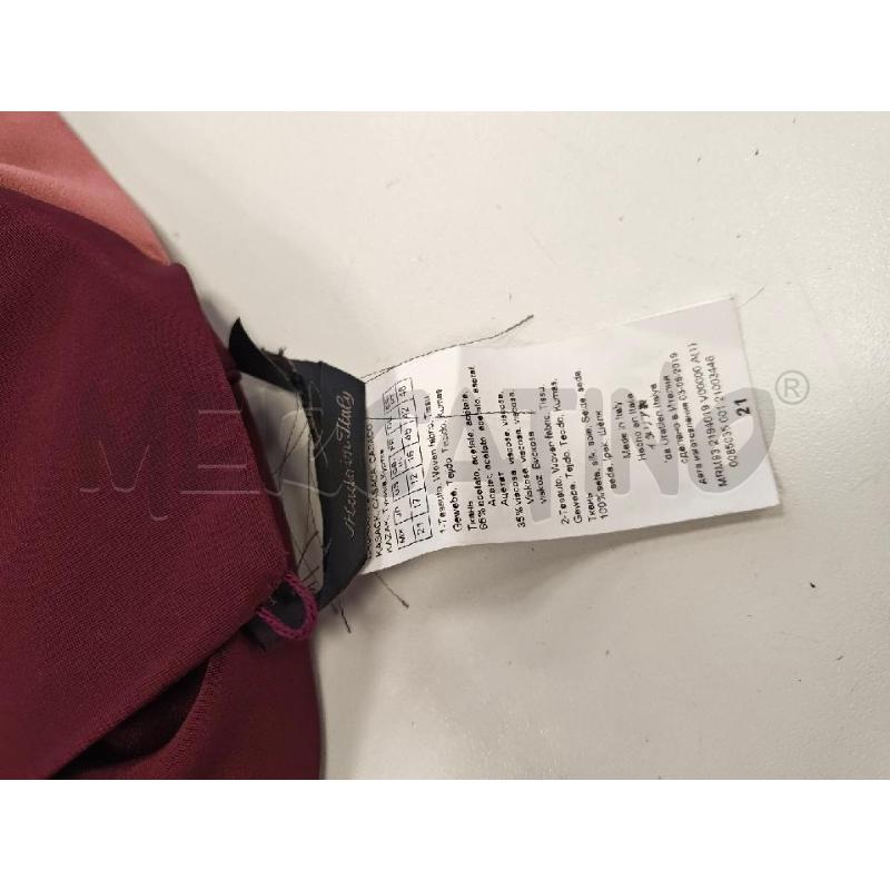 CASACCA D INTRED BORDEAUX CON FASCIA COLLO  | Mercatino dell'Usato Verona fiera 4