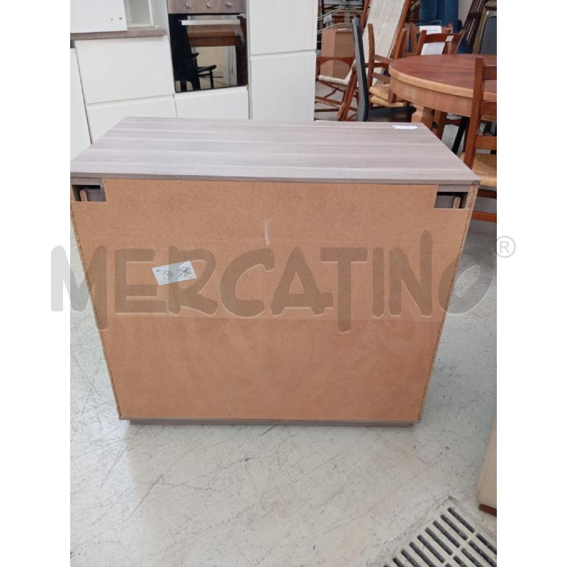 CASSETTIERA 3C BIANCO LACC/FRASSINO | Mercatino dell'Usato Verona fiera 3