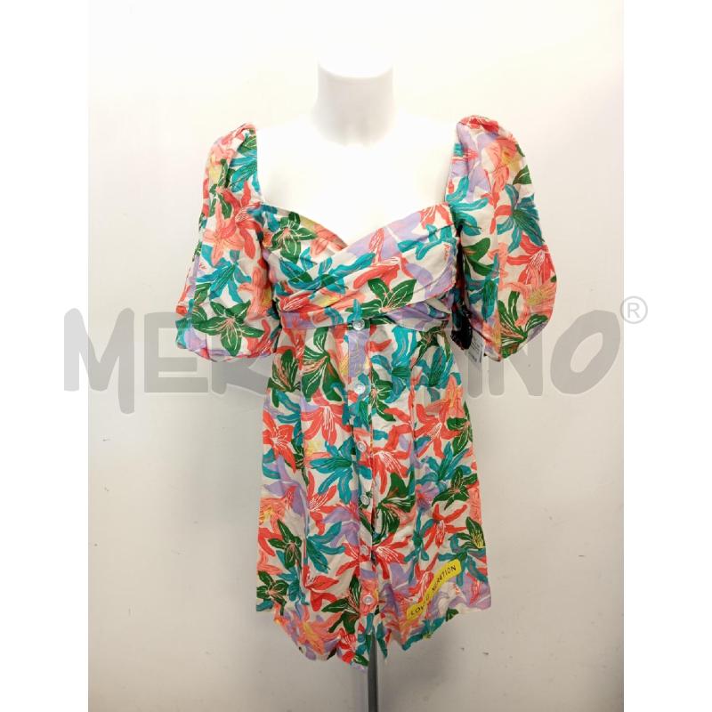 CHEMISIER DONNA PINKO FIORI ARANCIO VIOLA MANICA PALLONCINO  | Mercatino dell'Usato Verona fiera 1