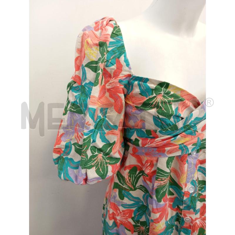 CHEMISIER DONNA PINKO FIORI ARANCIO VIOLA MANICA PALLONCINO  | Mercatino dell'Usato Verona fiera 2
