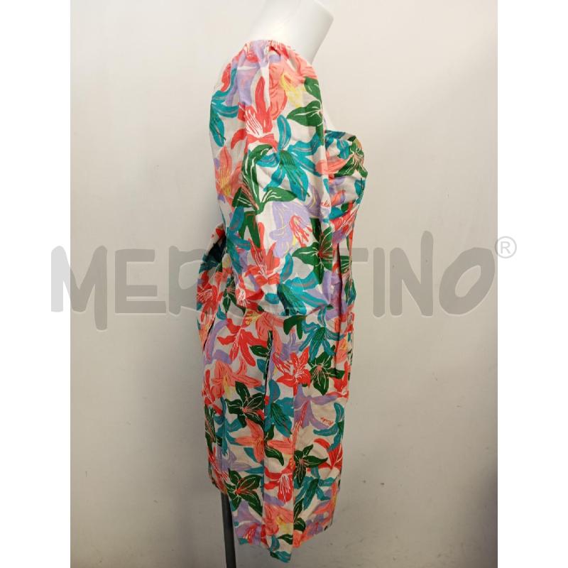 CHEMISIER DONNA PINKO FIORI ARANCIO VIOLA MANICA PALLONCINO  | Mercatino dell'Usato Verona fiera 3