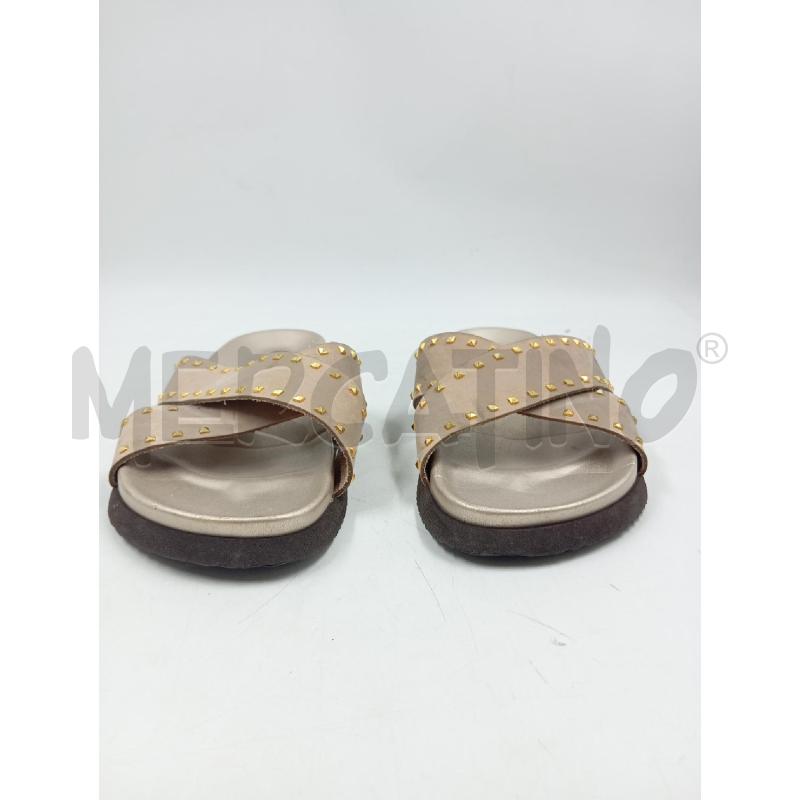CIABATTE D POLLINI INCROCIATA CON BORCHIE BEIGE  | Mercatino dell'Usato Verona fiera 2