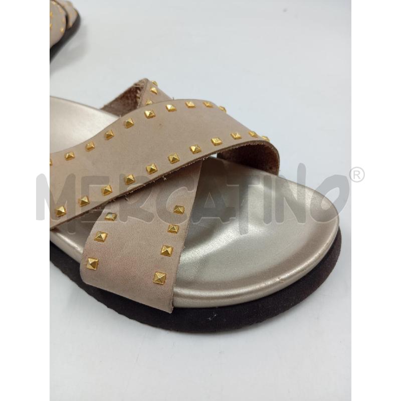 CIABATTE D POLLINI INCROCIATA CON BORCHIE BEIGE  | Mercatino dell'Usato Verona fiera 5
