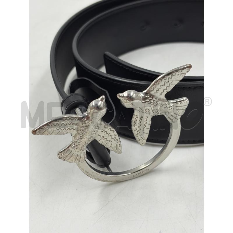 CINTURA D PINKO LOVE BIRDS NERA IN PELLE  | Mercatino dell'Usato Verona fiera 3