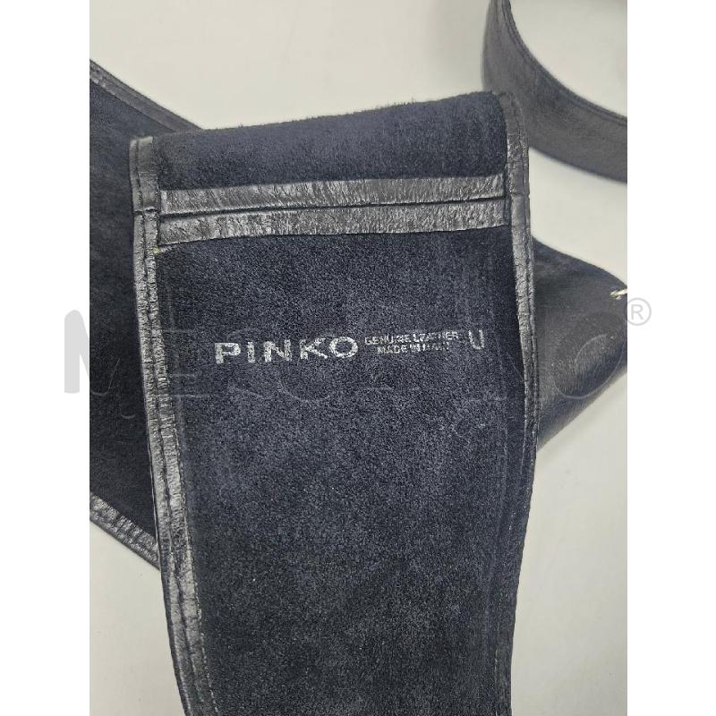 CINTURA D PINKO PELLE NERA A FASCIA | Mercatino dell'Usato Verona fiera 3