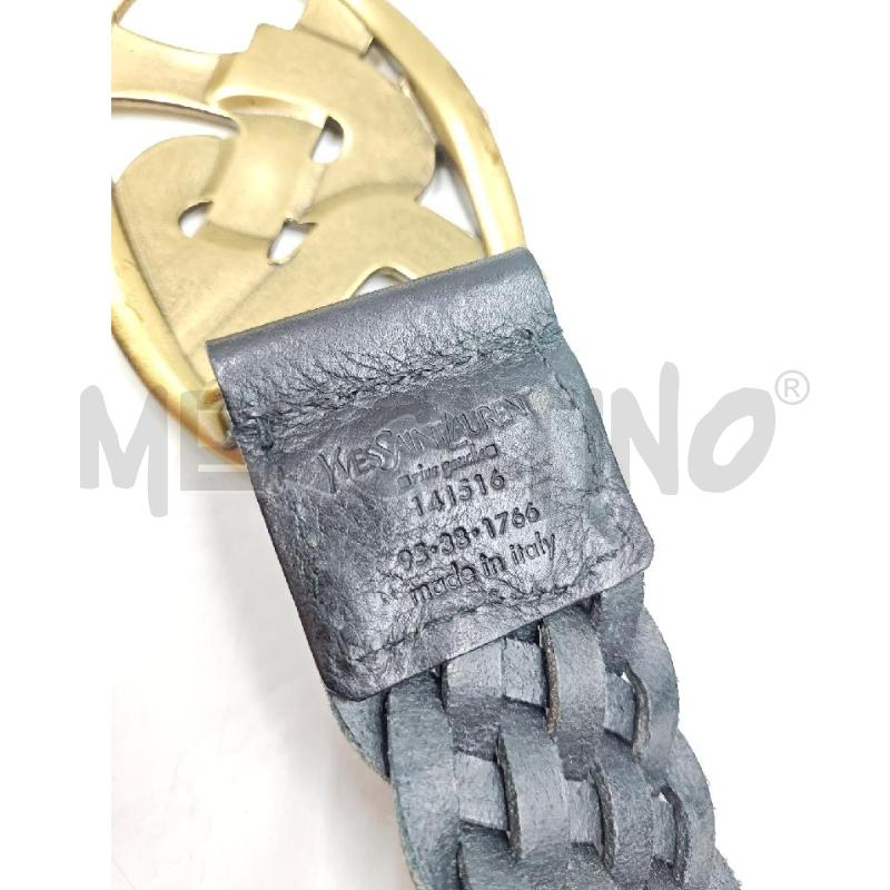 CINTURA D YVES SAINT LAURENT INTRECCIATA  | Mercatino dell'Usato Verona fiera 2