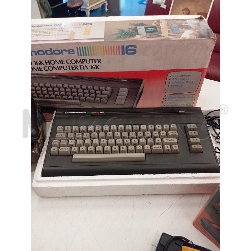 COMMODORE 16+DATASETE 1531+JOYPAD SPACE MAGNUM | Mercatino dell'Usato Verona fiera 2