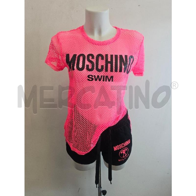 COMPLETO DONNA MOSCHINO SWIM NERO FUCSIA | Mercatino dell'Usato Verona fiera 1
