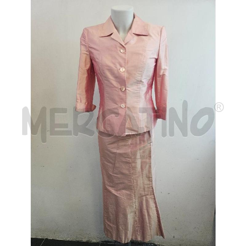 COMPLETO D LUISA SPAGNOLI ROSA IN SETA LACCETTI GONNA  | Mercatino dell'Usato Verona fiera 1