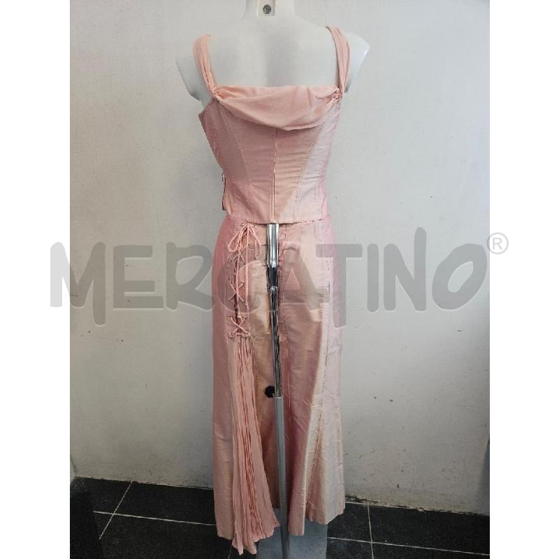 COMPLETO D LUISA SPAGNOLI ROSA IN SETA LACCETTI GONNA  | Mercatino dell'Usato Verona fiera 4