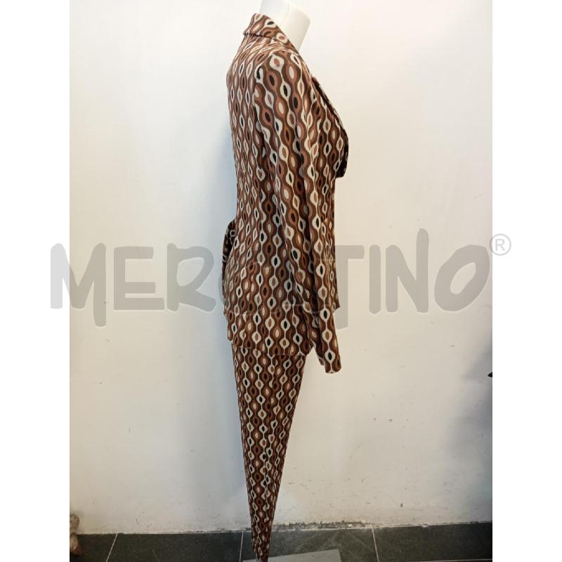 COMPLETO D MALIPARMI FANTASIA ONDULATA MARRONE  | Mercatino dell'Usato Verona fiera 3