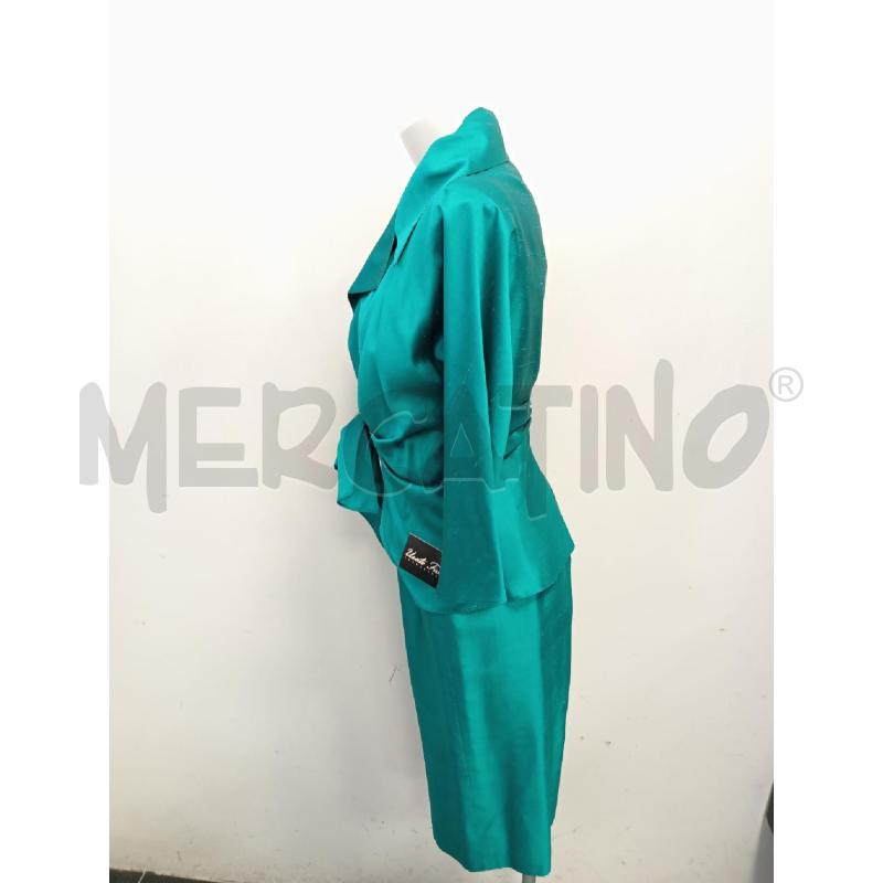 COMPLETO D MAX MARA SETA TURCHESE  | Mercatino dell'Usato Verona fiera 3