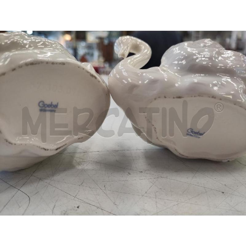 COPPIA CIGNI GOEBEL BIAN PORTA FIORI | Mercatino dell'Usato Verona fiera 2