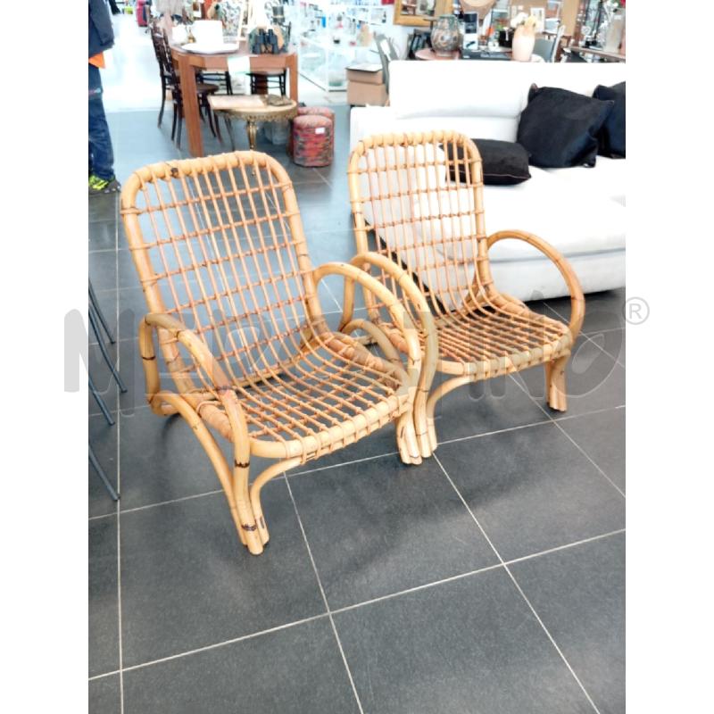 COPPIA POLTRONE VIMINI | Mercatino dell'Usato Verona fiera 1