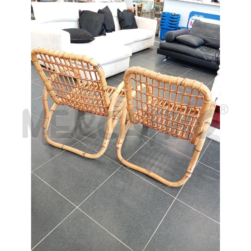 COPPIA POLTRONE VIMINI | Mercatino dell'Usato Verona fiera 3