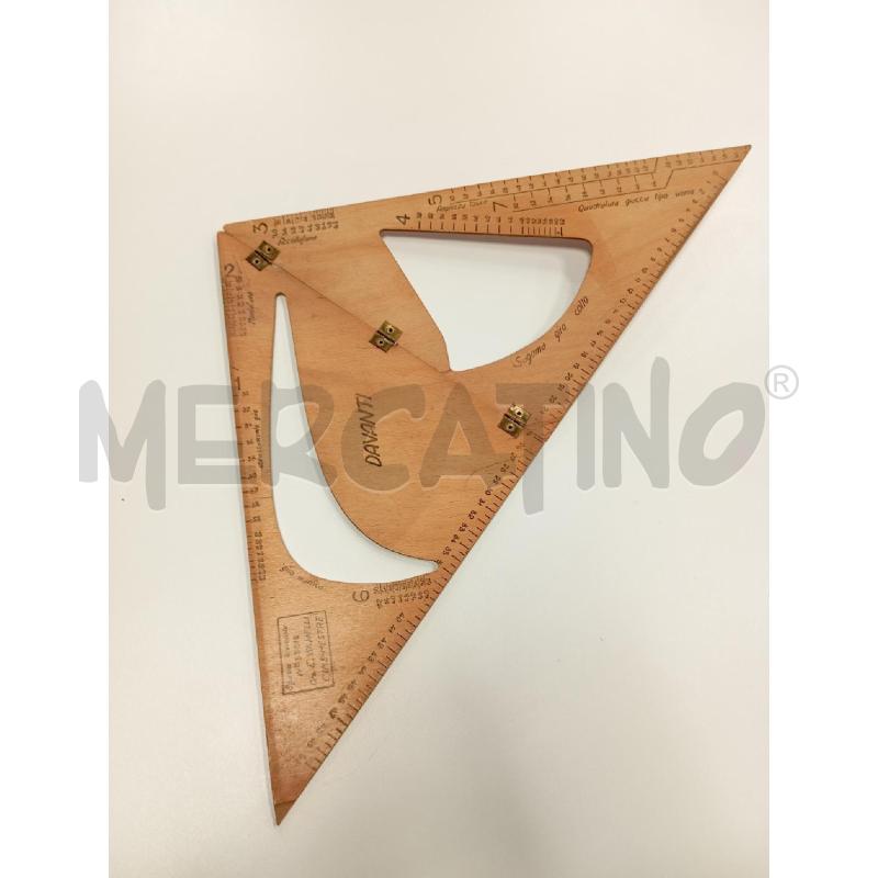 COPPIA SQUADRE DA SARTO LEGNO VECCHIA | Mercatino dell'Usato Verona fiera 2