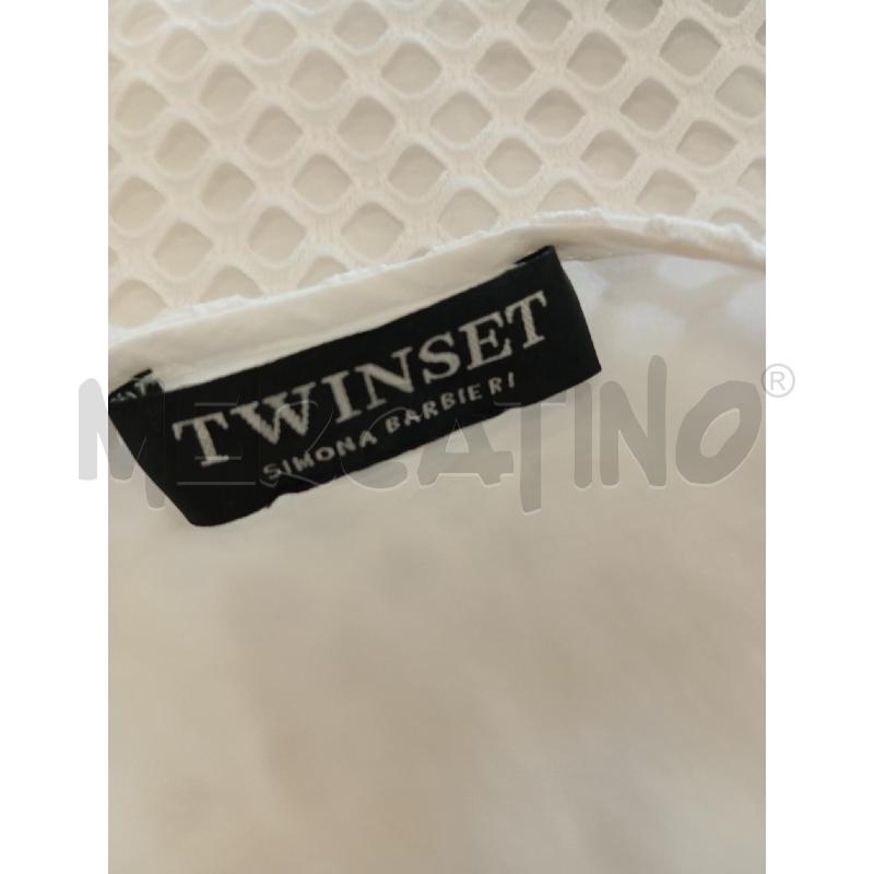 COPRICOSTUME TWIN SET BIANCO RICAMATO TRAFORATO | Mercatino dell'Usato Verona fiera 5