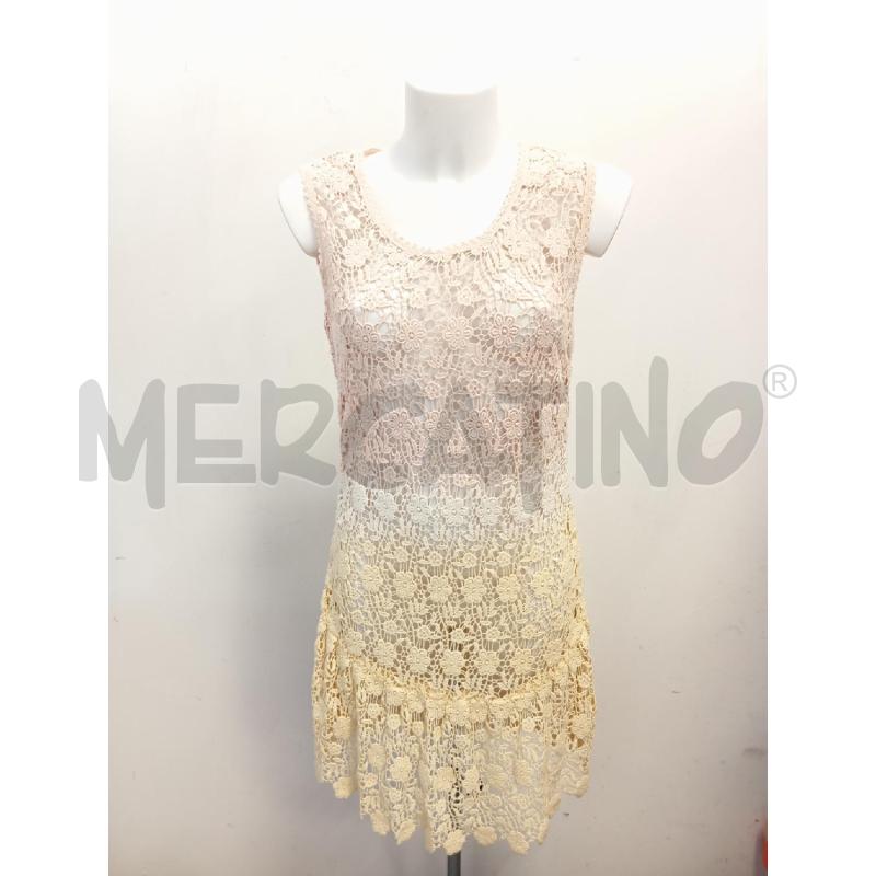 COPRI COSTUME RAFFAELLA D'ANGELO MACRAME BEIGE GIALLO  | Mercatino dell'Usato Verona fiera 1