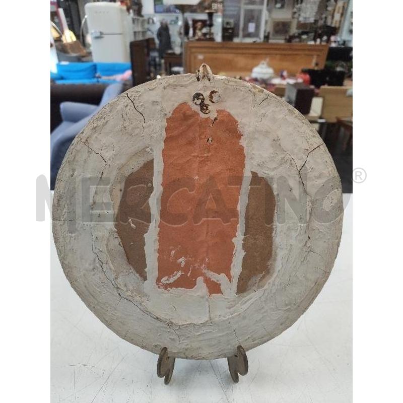 CORNICE TONDA PERGAMENA GESSATA DIPINTA | Mercatino dell'Usato Verona fiera 4