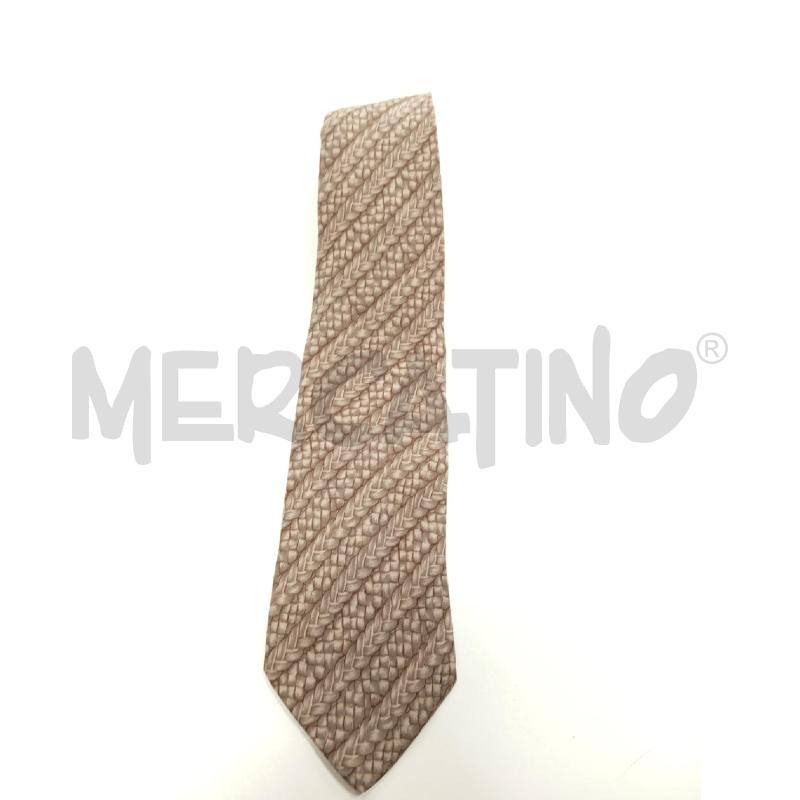 CRAVATTA D GIORGIO ARMANI TRECCE MARRONI  | Mercatino dell'Usato Verona fiera 1