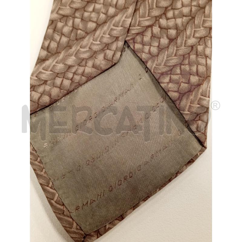 CRAVATTA D GIORGIO ARMANI TRECCE MARRONI  | Mercatino dell'Usato Verona fiera 3