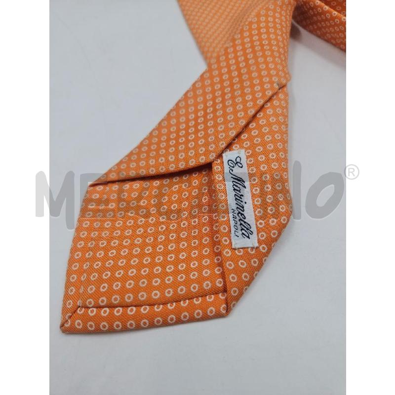 CRAVATTA MARINELLA ARANCIO POIS BIANCHI  | Mercatino dell'Usato Verona fiera 2