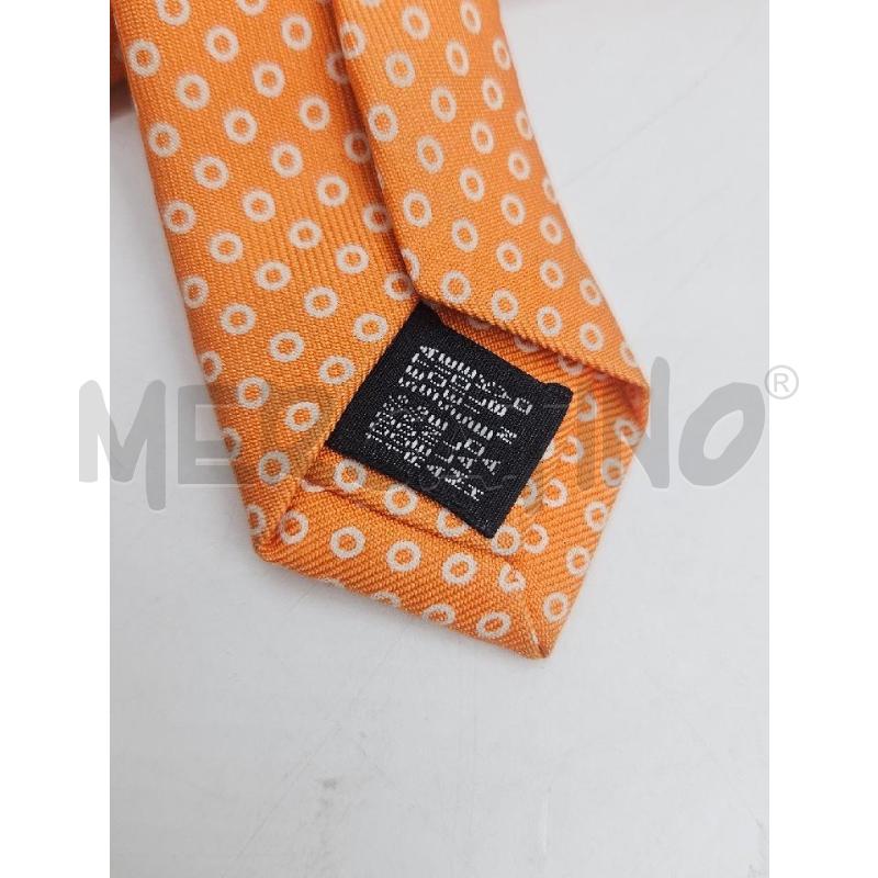 CRAVATTA MARINELLA ARANCIO POIS BIANCHI  | Mercatino dell'Usato Verona fiera 3