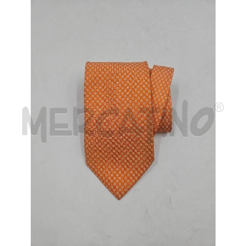 CRAVATTA MARINELLA ARANCIO POIS BIANCHI  | Mercatino dell'Usato Verona fiera 4