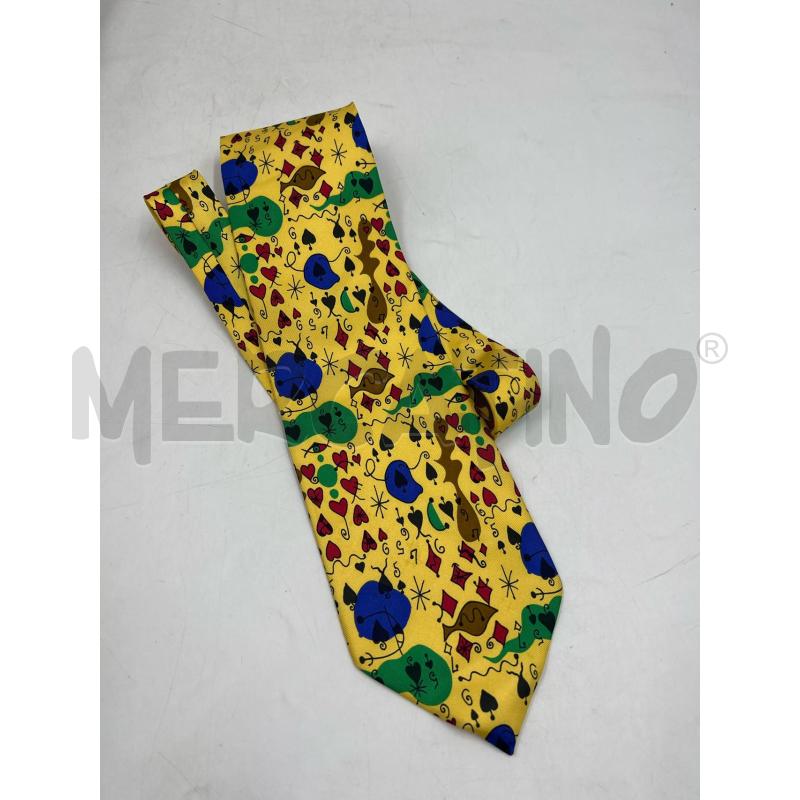 CRAVATTA MOSCHINO MODELLO CASINO GIALLA VERDE BLU  | Mercatino dell'Usato Verona fiera 1