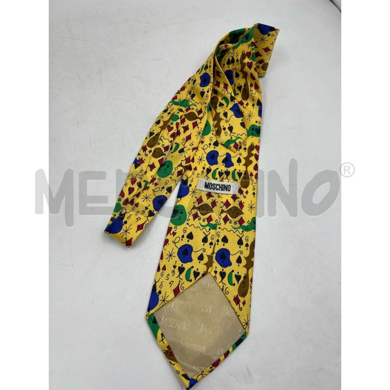 CRAVATTA MOSCHINO MODELLO CASINO GIALLA VERDE BLU  | Mercatino dell'Usato Verona fiera 2