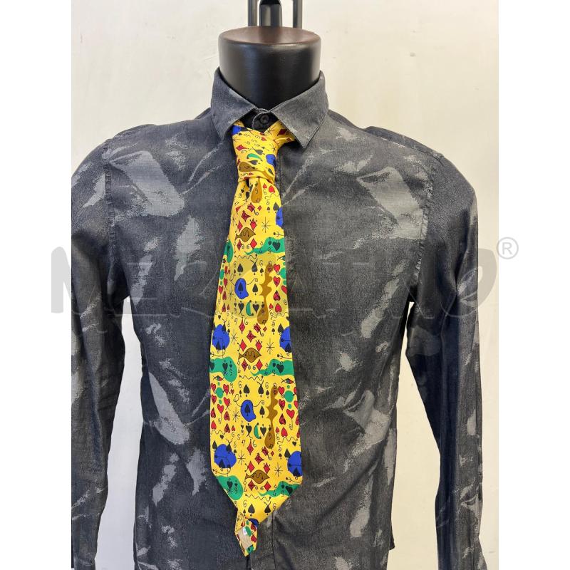 CRAVATTA MOSCHINO MODELLO CASINO GIALLA VERDE BLU  | Mercatino dell'Usato Verona fiera 3