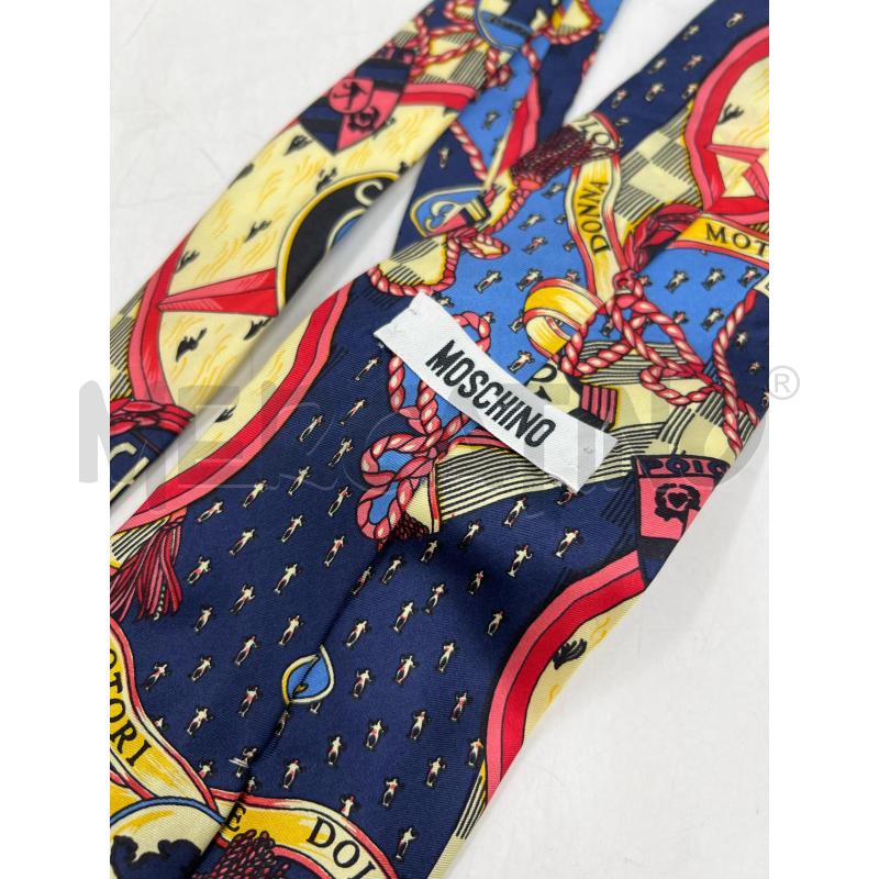 CRAVATTA MOSCHINO STAMPA C&C DONNE E MOTORI  | Mercatino dell'Usato Verona fiera 3