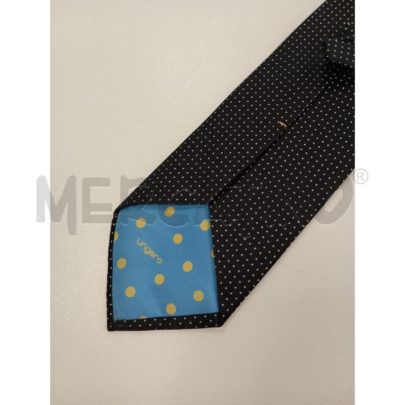 CRAVATTA UNGARO NERO POIS BIANCHI  | Mercatino dell'Usato Verona fiera 2