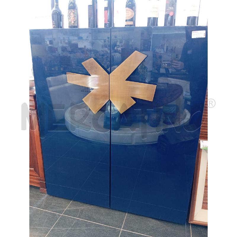 CREDENZA 2 ANTE LACCATE BLU MADIA BRASS DI JESSE | Mercatino dell'Usato Verona fiera 1