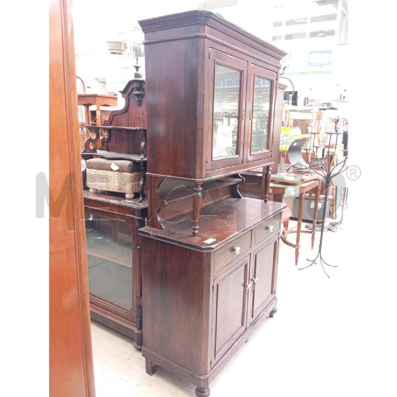 CREDENZA LEGNO CON VETRINA 2CORPI  | Mercatino dell'Usato Verona fiera 2