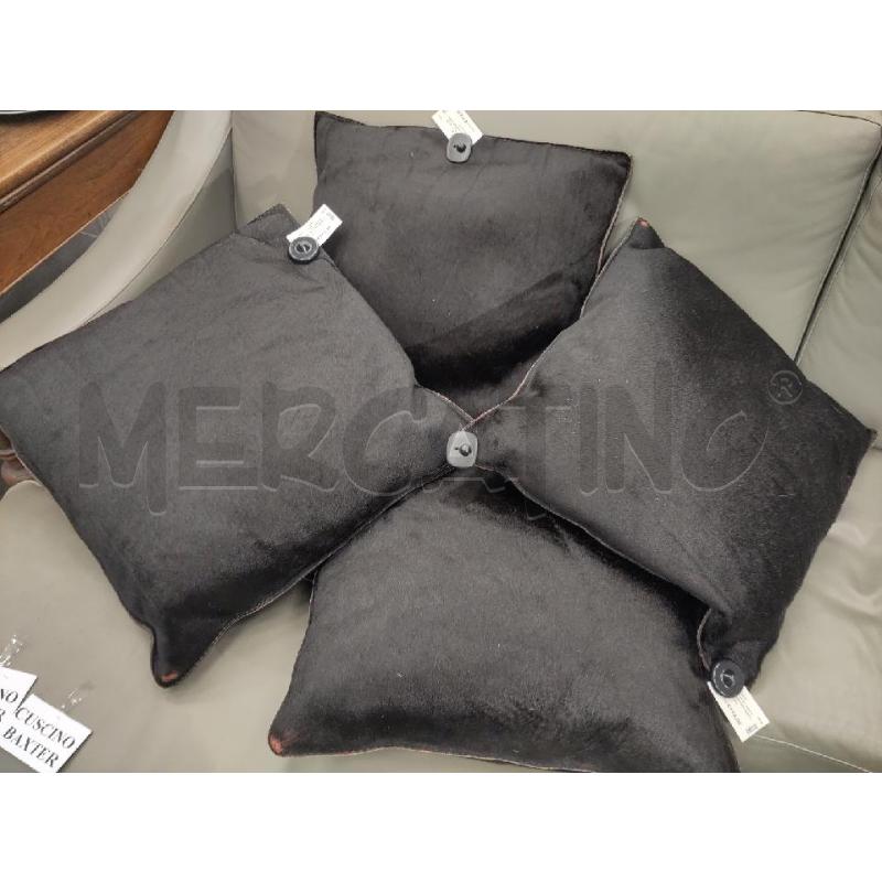 CUSCINO BAXTER NERO IN CAVALLINO  | Mercatino dell'Usato Verona fiera 1