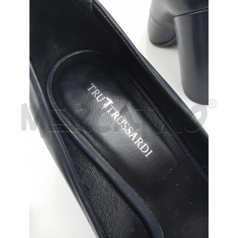 DECOLLETE DONNA TRUSSARDI PELLE NERO  | Mercatino dell'Usato Verona fiera 4
