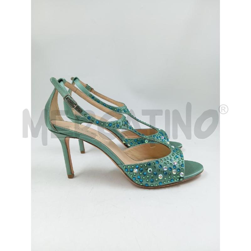 DECOLLETE LELLA BALDI STRASS VERDE ACQUA | Mercatino dell'Usato Verona fiera 1