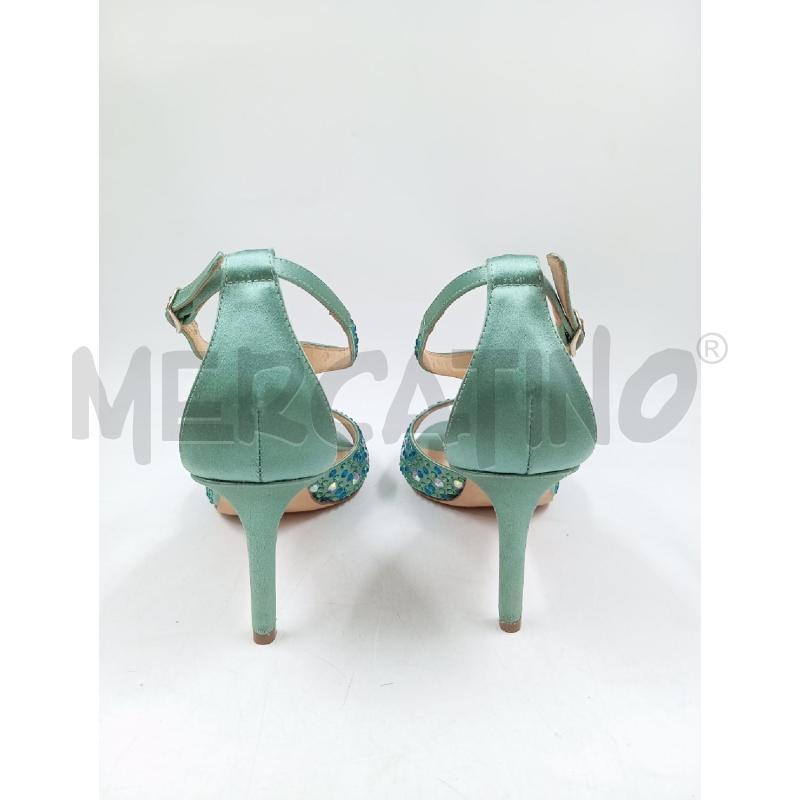 DECOLLETE LELLA BALDI STRASS VERDE ACQUA | Mercatino dell'Usato Verona fiera 3