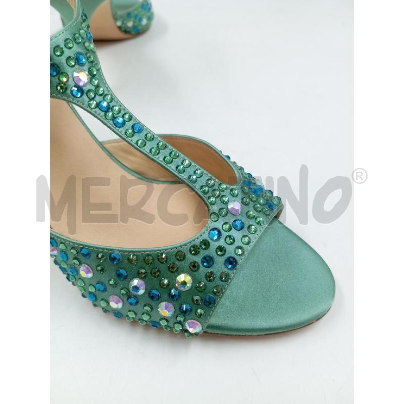 DECOLLETE LELLA BALDI STRASS VERDE ACQUA | Mercatino dell'Usato Verona fiera 5
