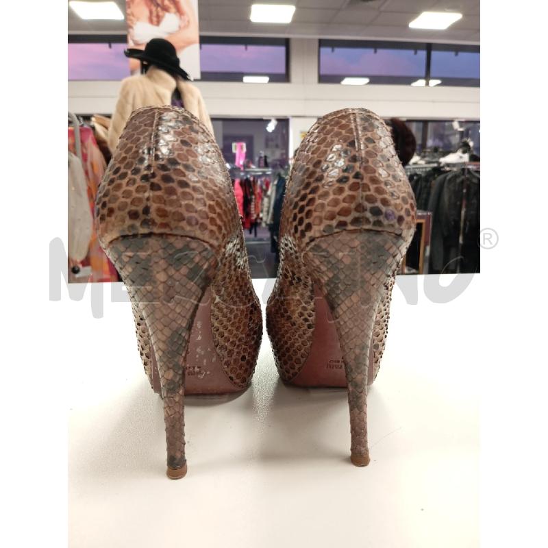 DECOLLETE MIU MIU PITONATE MARRONE | Mercatino dell'Usato Verona fiera 3