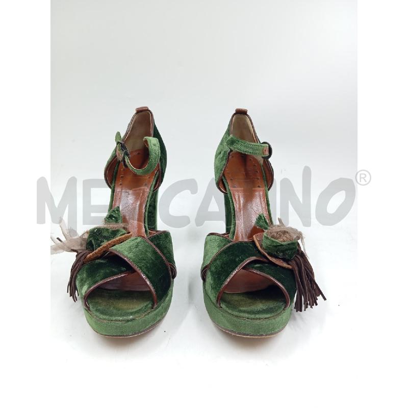 DECOLLETE STRATEGIA VELLUTO VERDE MARRONE  | Mercatino dell'Usato Verona fiera 2