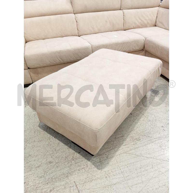 DIVANO AD ANGOLO T/BEIGE + POUF | Mercatino dell'Usato Verona fiera 3