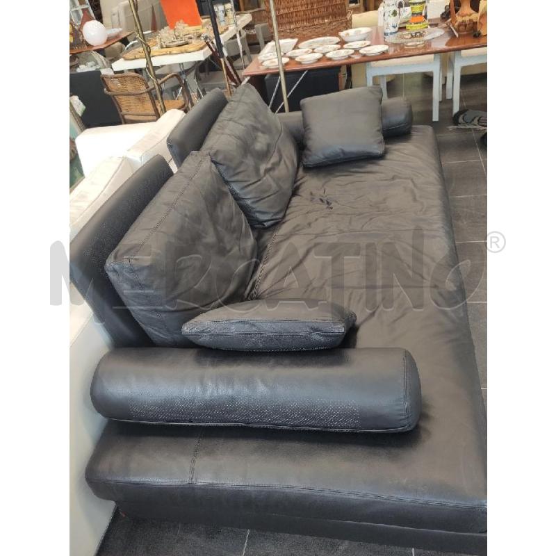 DIVANO BOSAL NERO PELLE | Mercatino dell'Usato Verona fiera 5