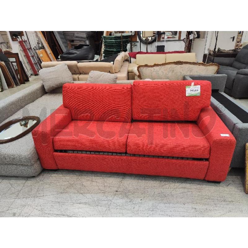 DIVANO LETTO ARANCIONE RETE ELETTROSALDATA | Mercatino dell'Usato Verona fiera 1
