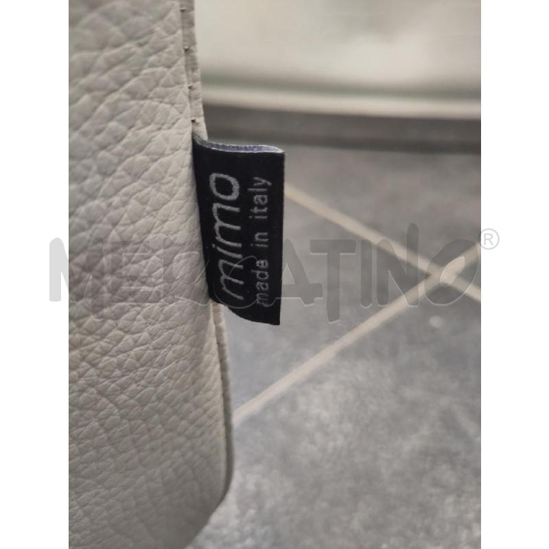 DIVANO MIMO DESIGN PELLE PRIMO FIORE BIANCO | Mercatino dell'Usato Verona fiera 4