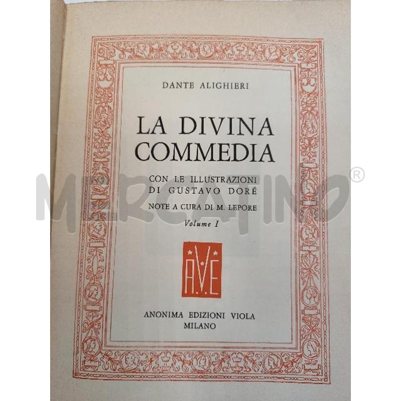 DIVINA COMMEDIA 3VV. - ILL. DORÈ | Mercatino dell'Usato Verona fiera 4